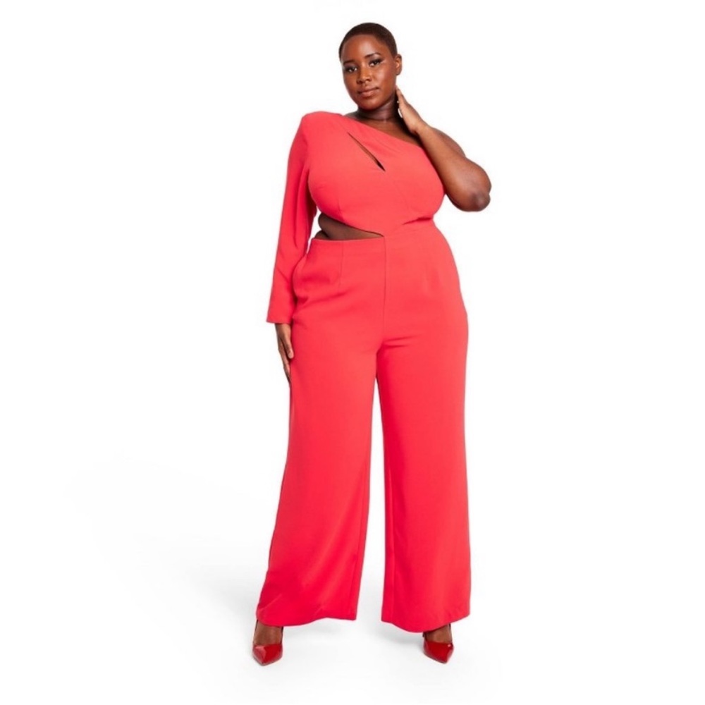 Sergio Hudson Red Jumpsuit NWOT